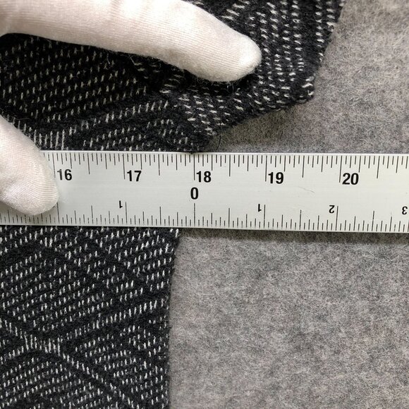 Zara Short Sleeve Shift Dress Size S Black White Printed Knit Stretch Sweater - Picture 6 of 10